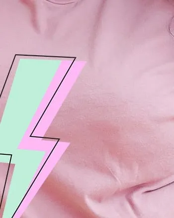 Layered Lightning Bolt | Mauve