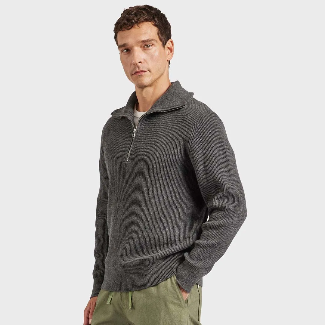 LE MANS 1/2 ZIP | GREY MARLE