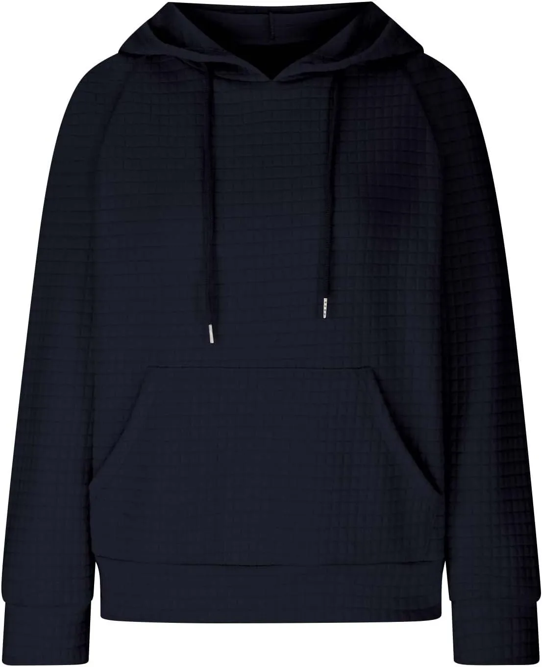 Lenago Womens Hoodies Fall Fashion Waffle Drawstring Hooded Sweatshirt 2024 Casual Loose Fit Pullover Clothes with Pockets
