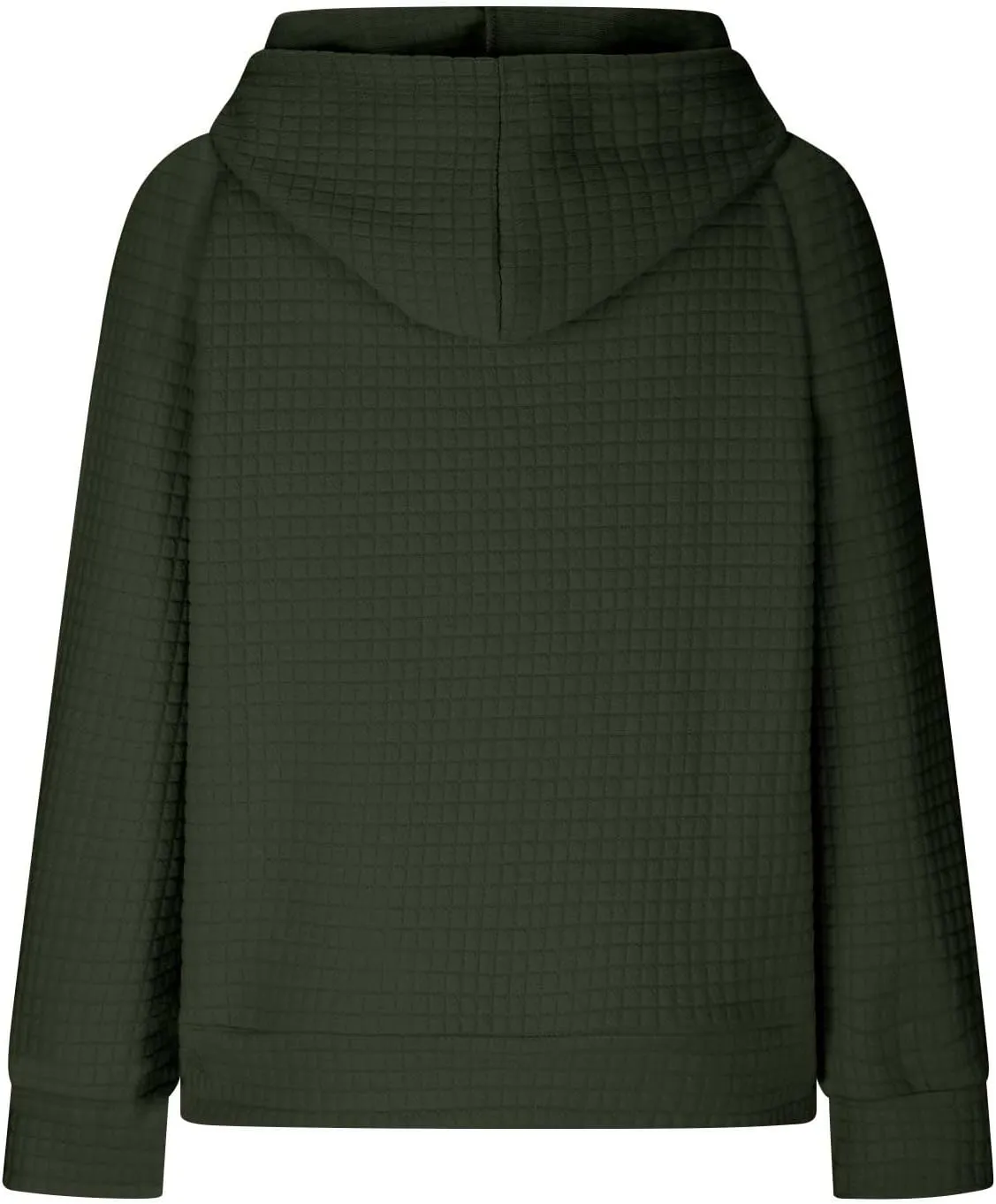 Lenago Womens Hoodies Fall Fashion Waffle Drawstring Hooded Sweatshirt 2024 Casual Loose Fit Pullover Clothes with Pockets