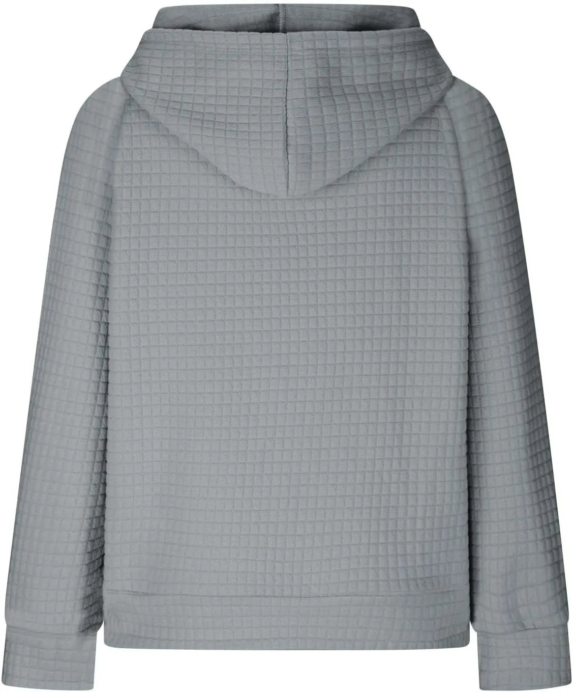 Lenago Womens Hoodies Fall Fashion Waffle Drawstring Hooded Sweatshirt 2024 Casual Loose Fit Pullover Clothes with Pockets
