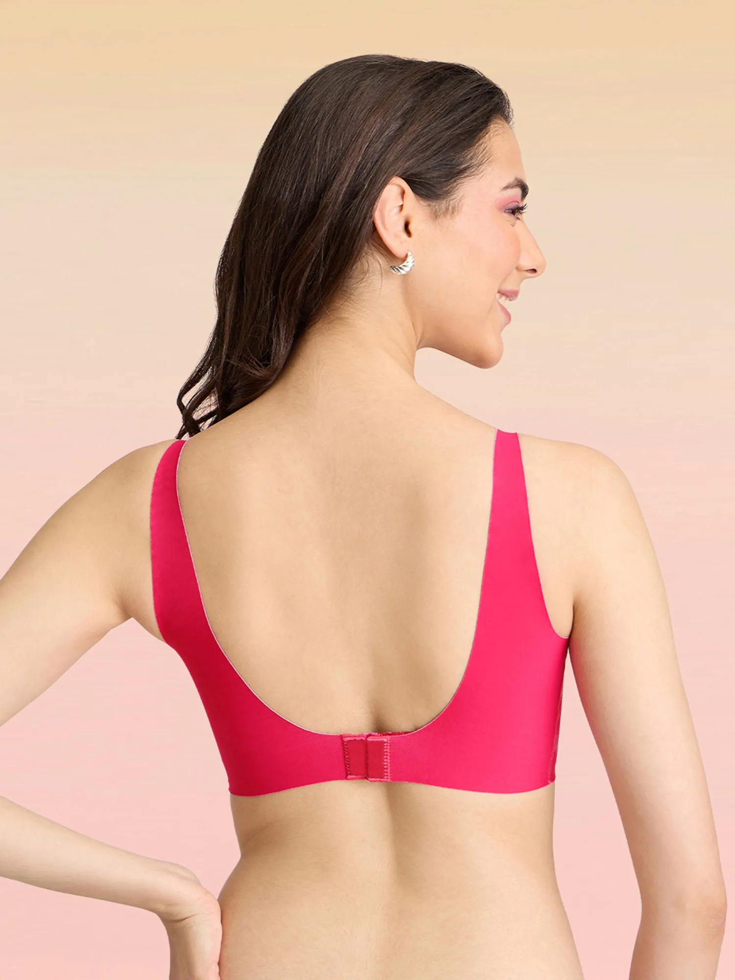Lola & Mae C.O.A.T No Show Bonded Bra-LMB1040-Red