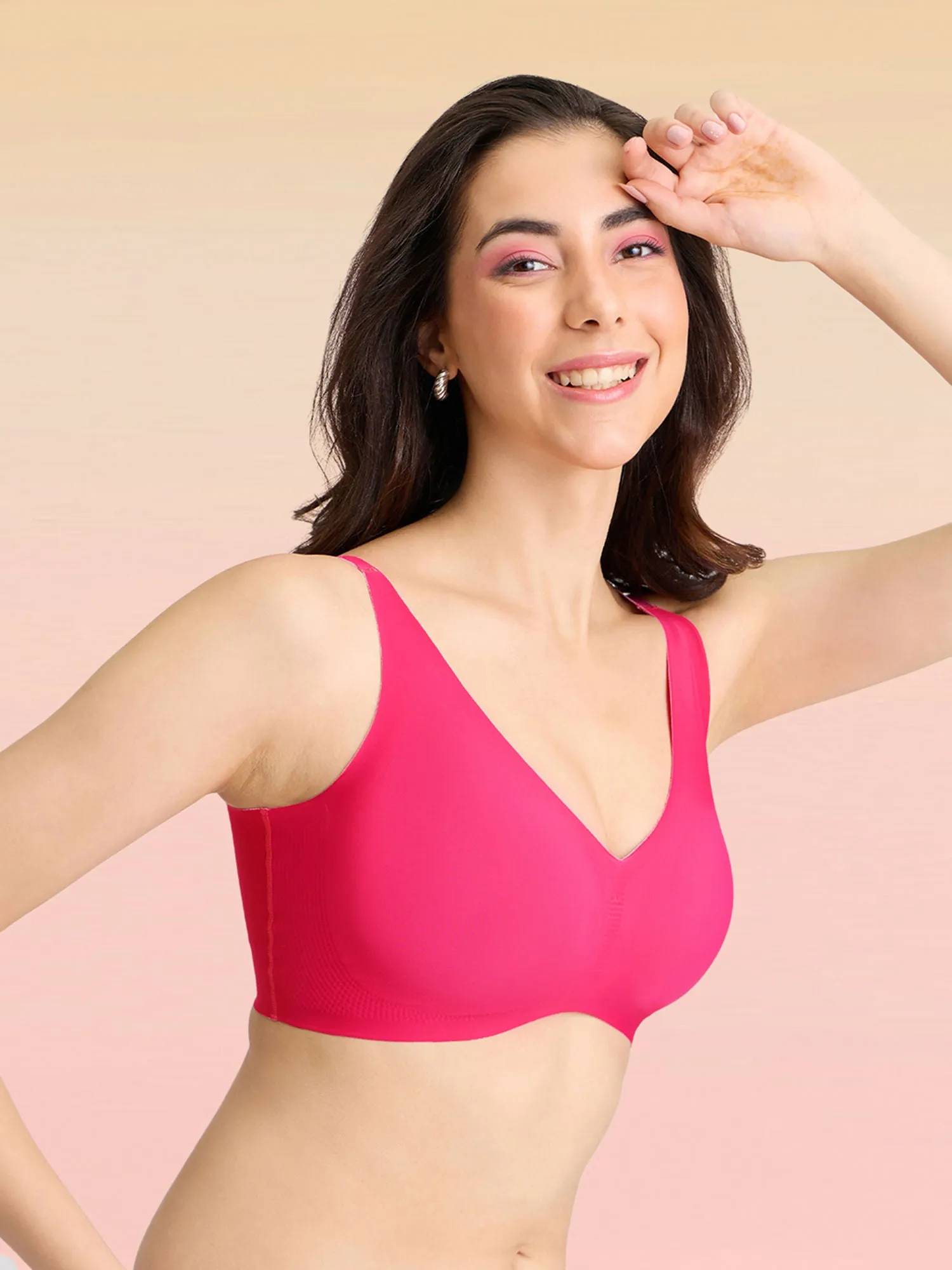 Lola & Mae C.O.A.T No Show Bonded Bra-LMB1040-Red