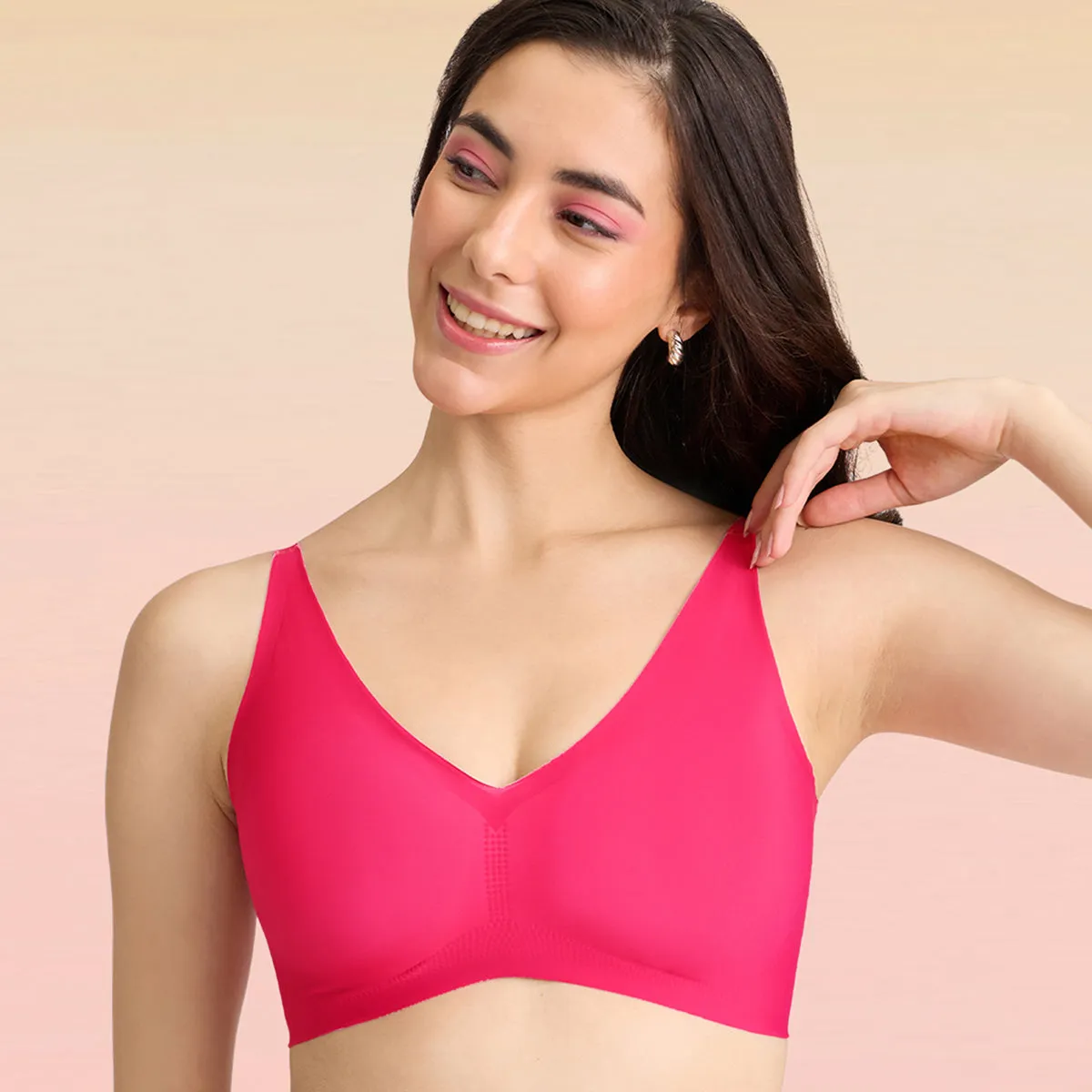 Lola & Mae C.O.A.T No Show Bonded Bra-LMB1040-Red