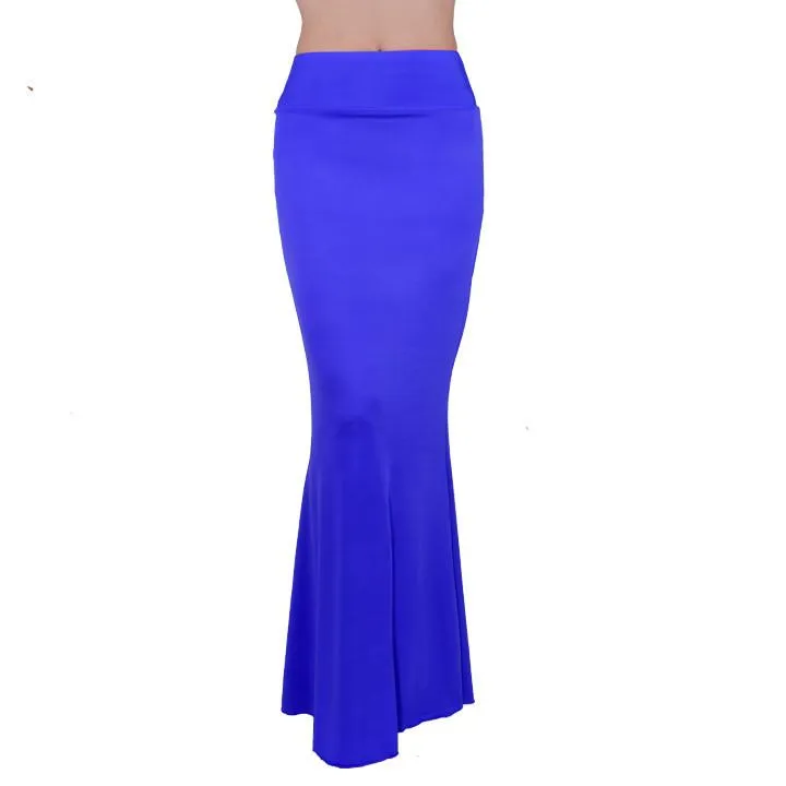 Long Foldover High Waisted Elegant Maxi Skirt