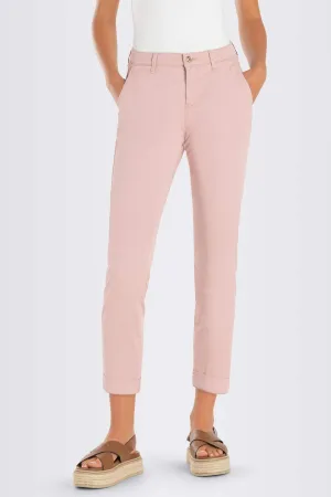 MAC 0434L 3075-00 427R Light Amethyst Pink Chino Turn Up Trousers