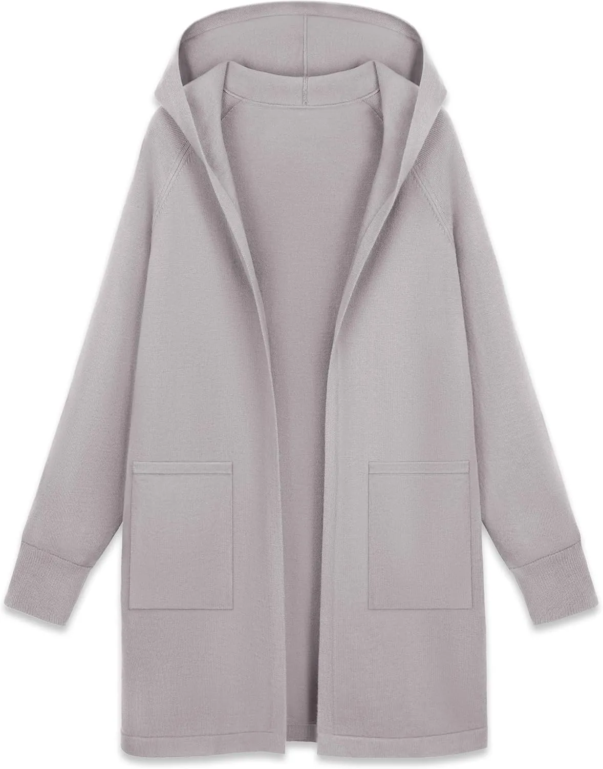 MAGCOMSEN Women's Cardigan Open Front Knit Hoodie Sweater Coatigan Jacket 2024 Casual Fall Trendy Coats with Pockets