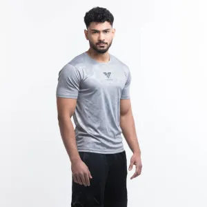 Men's Camou Polyester Tee - Blue/Grey (Pack of Two)