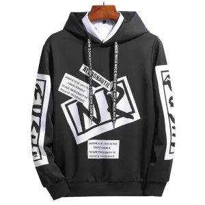 Men's Casual Letter Printed Hoodies