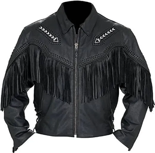 Mens Leather Buckskin Mountain Man Reenactment Suede Leather Native American Red Indian Fringes Beaded Jackets Warshirt