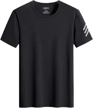 Men's Loose T-Shirt Summer Quick Dry Short Sleeve Tops