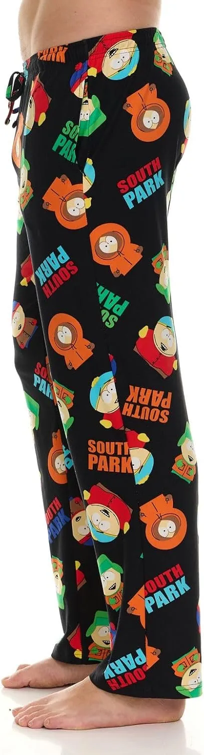 Mens Pajama Pants - South Park Cartman Kenny Kyle Soft PJ Pants Unisex Sleepwear for Women and Men (Sizes: S-XL)