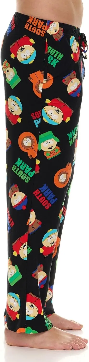 Mens Pajama Pants - South Park Cartman Kenny Kyle Soft PJ Pants Unisex Sleepwear for Women and Men (Sizes: S-XL)