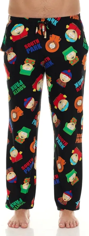 Mens Pajama Pants - South Park Cartman Kenny Kyle Soft PJ Pants Unisex Sleepwear for Women and Men (Sizes: S-XL)