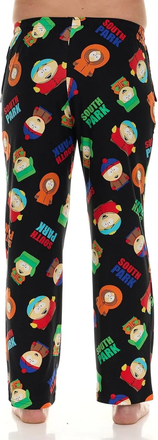 Mens Pajama Pants - South Park Cartman Kenny Kyle Soft PJ Pants Unisex Sleepwear for Women and Men (Sizes: S-XL)