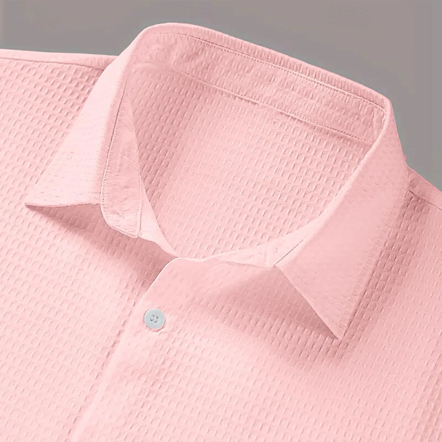 Men's Short Sleeve Linen Button Down Printed Shirt Men Summer Untucked Regular Fit Beach Dress Shirts Mens Hawaiian