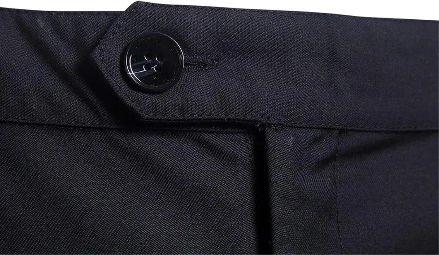 Mens Slim Fit Dress Pants Classic Modern Flat Front Chino Trousers Solid Color Business Wrinkle Resistant Pant