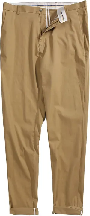 Men's Straight Stretch Chino Pants Dress Pants Slim Fit Skinny Suit Pants Casual Lightweight Pants (46,Khaki)