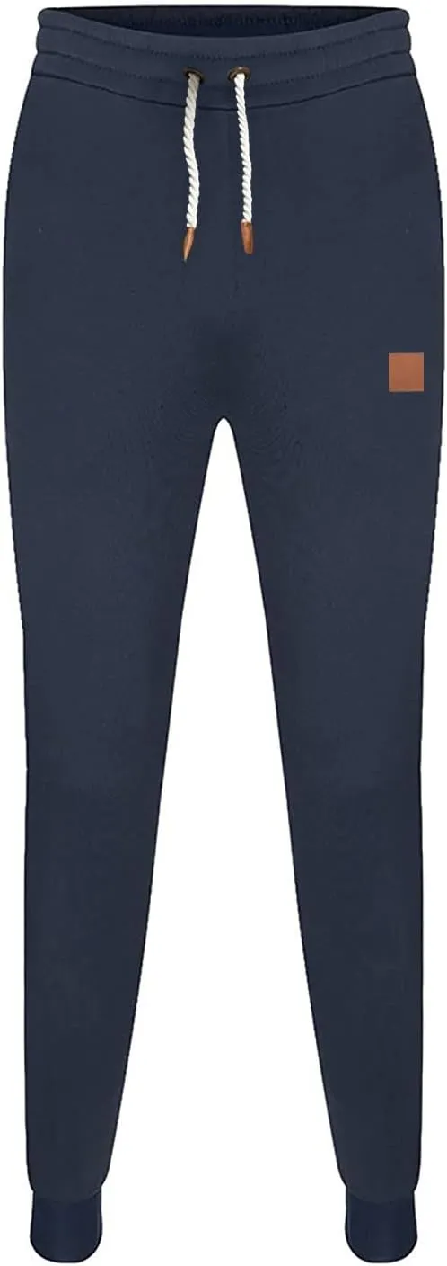 Mens Workout Cargo Sweatpants Pants Athletic Mens Cotton Linen Pants Drawstring Loose Beach Pants with Pockets Men's
