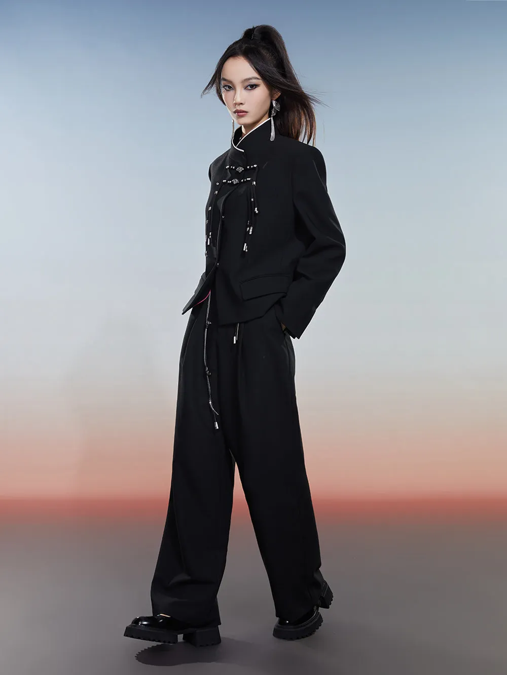 MUKZIN Black Short Versatile High-quality Suit Jacket