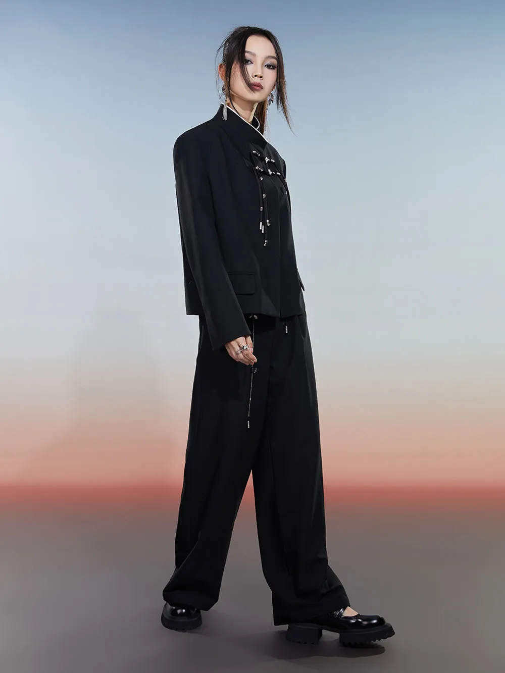 MUKZIN Black Short Versatile High-quality Suit Jacket