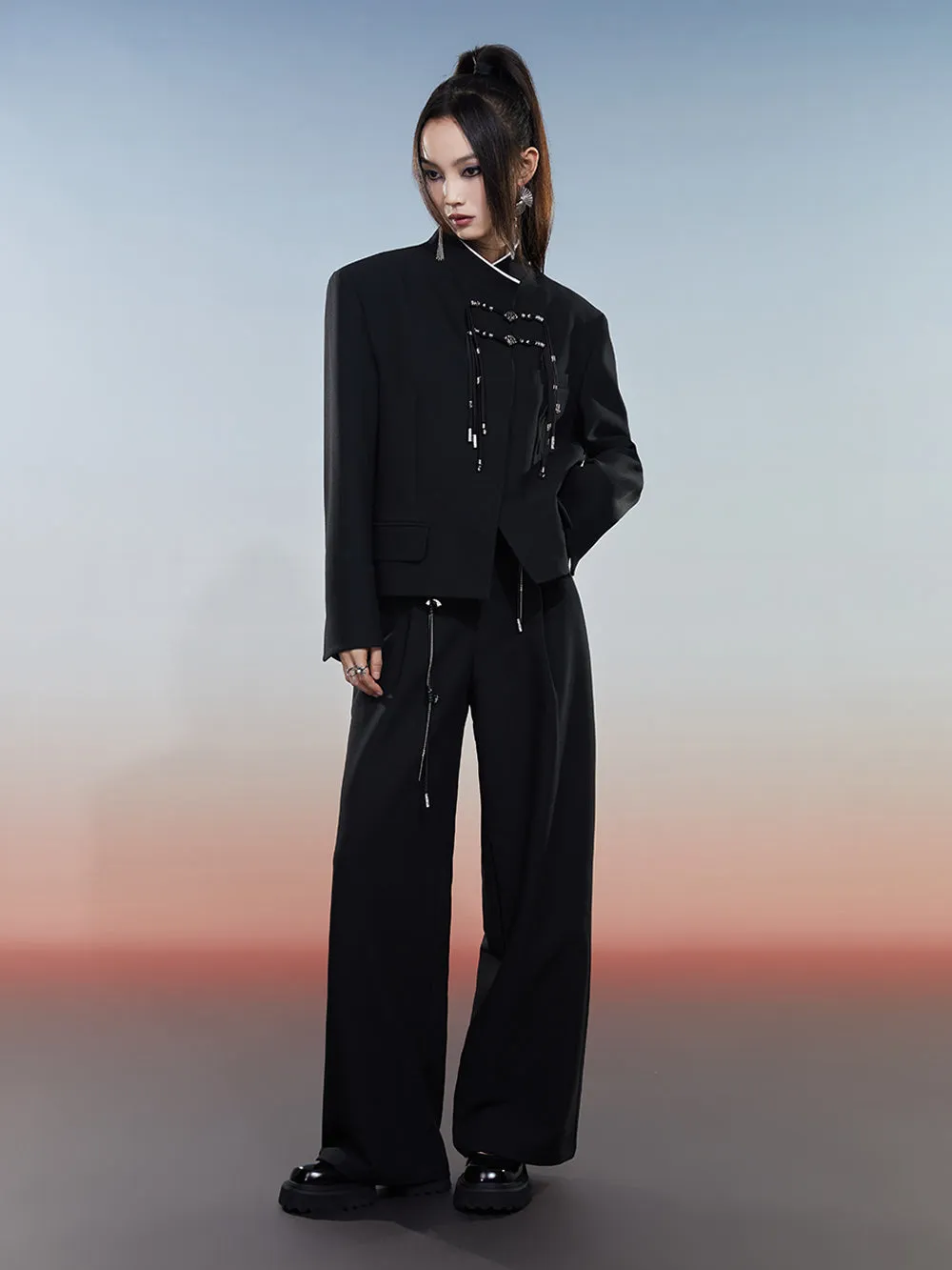 MUKZIN Black Short Versatile High-quality Suit Jacket