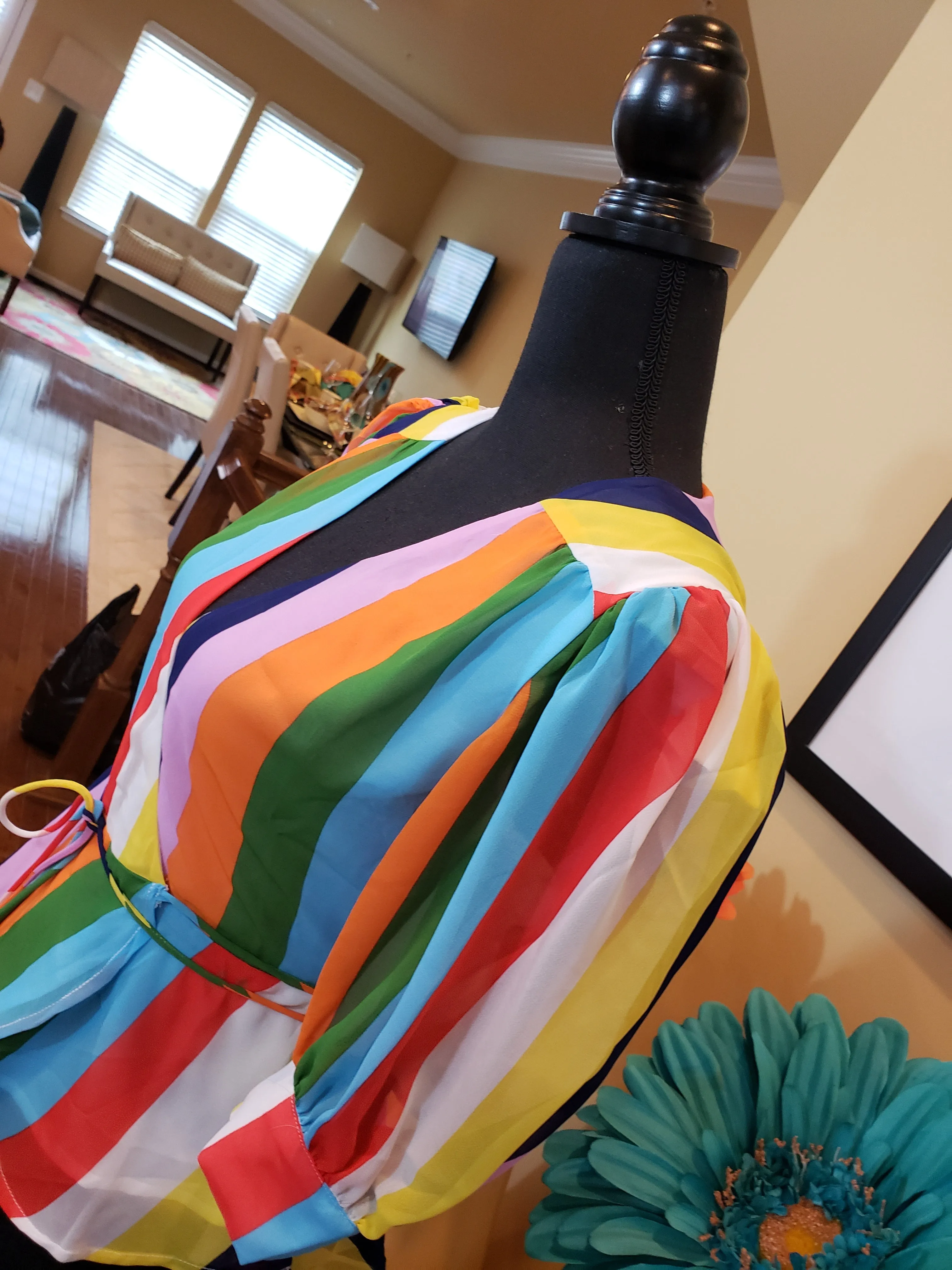Multi Colored Stripe Blouse