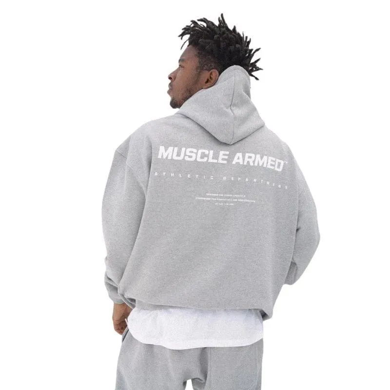 MUSCLE ARMED Fitness Workout Hoodie