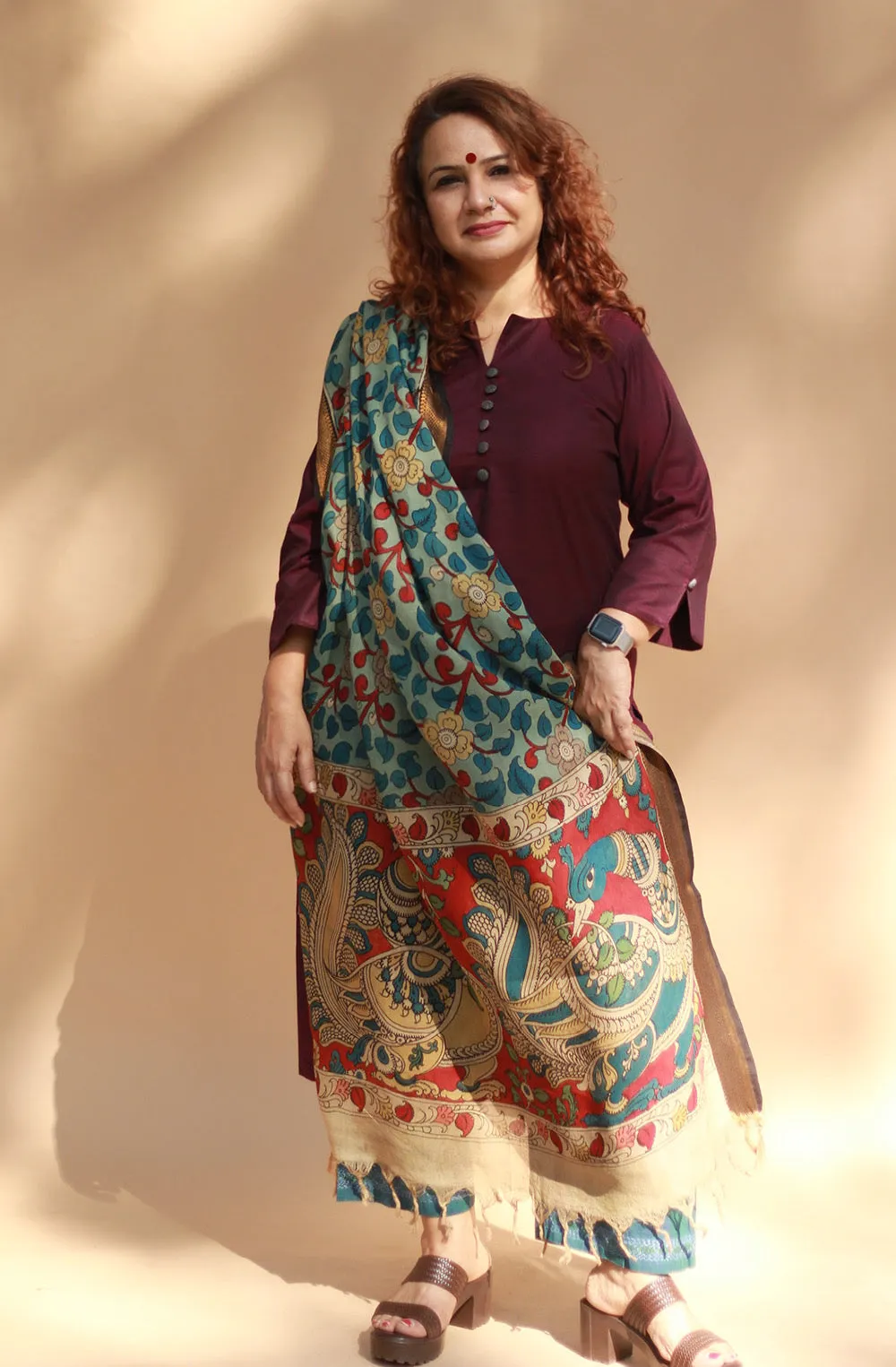 Nitya | Long Kurta | Wine