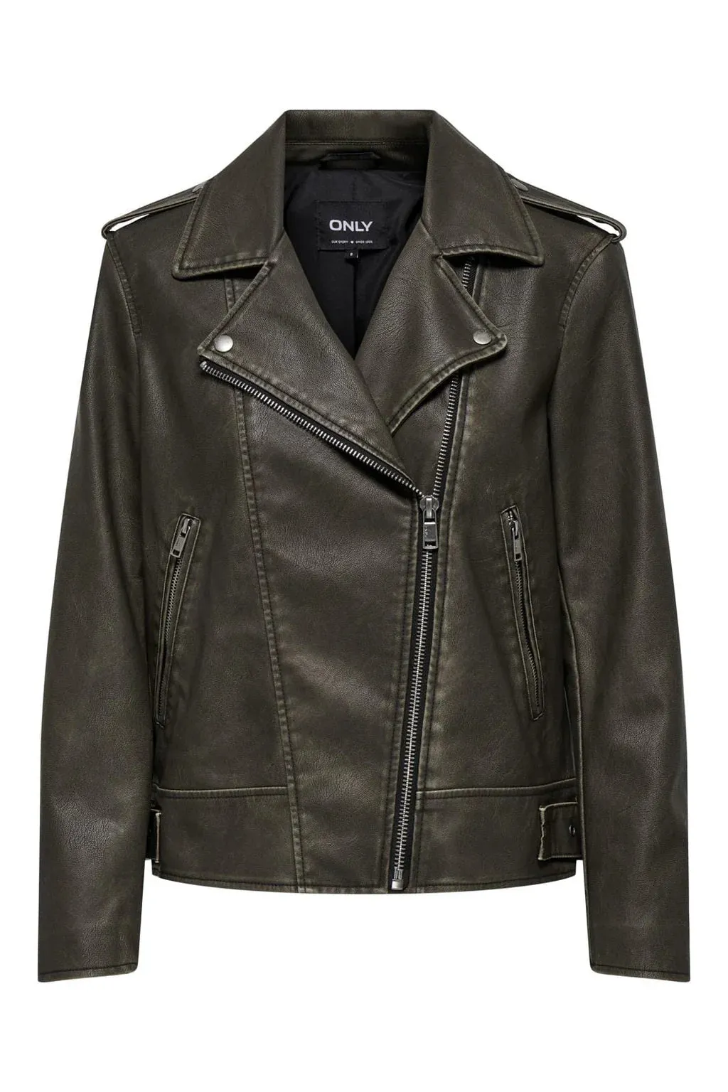 Numa Faux Leather Biker