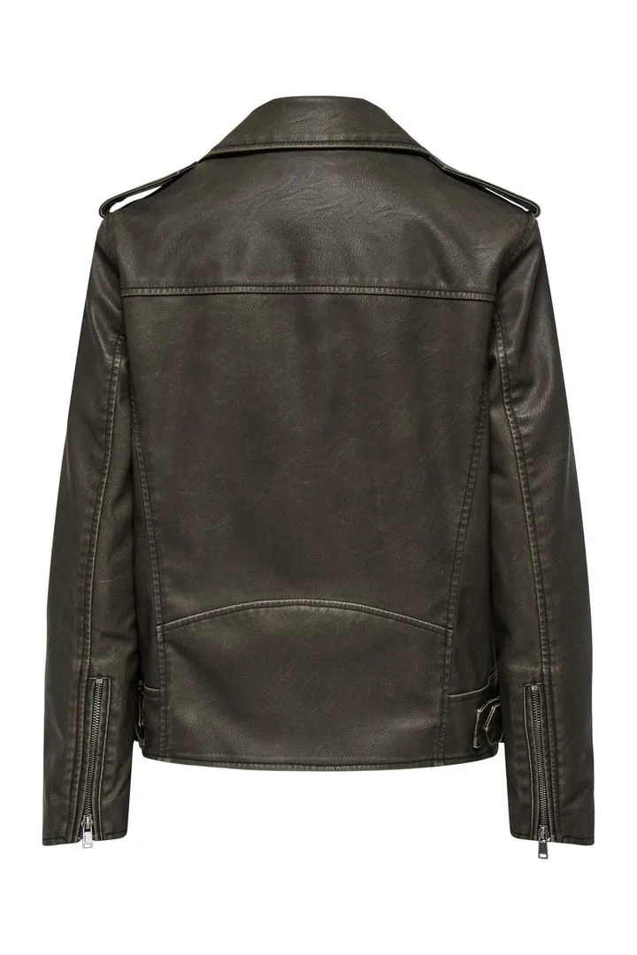 Numa Faux Leather Biker