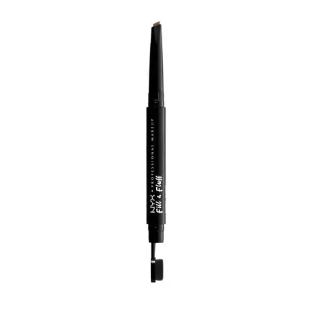 NYX PROFESSIONAL MAKEUP Fill & Fluff Eyebrow Pomade Dual-Ended Brush & Pencil,