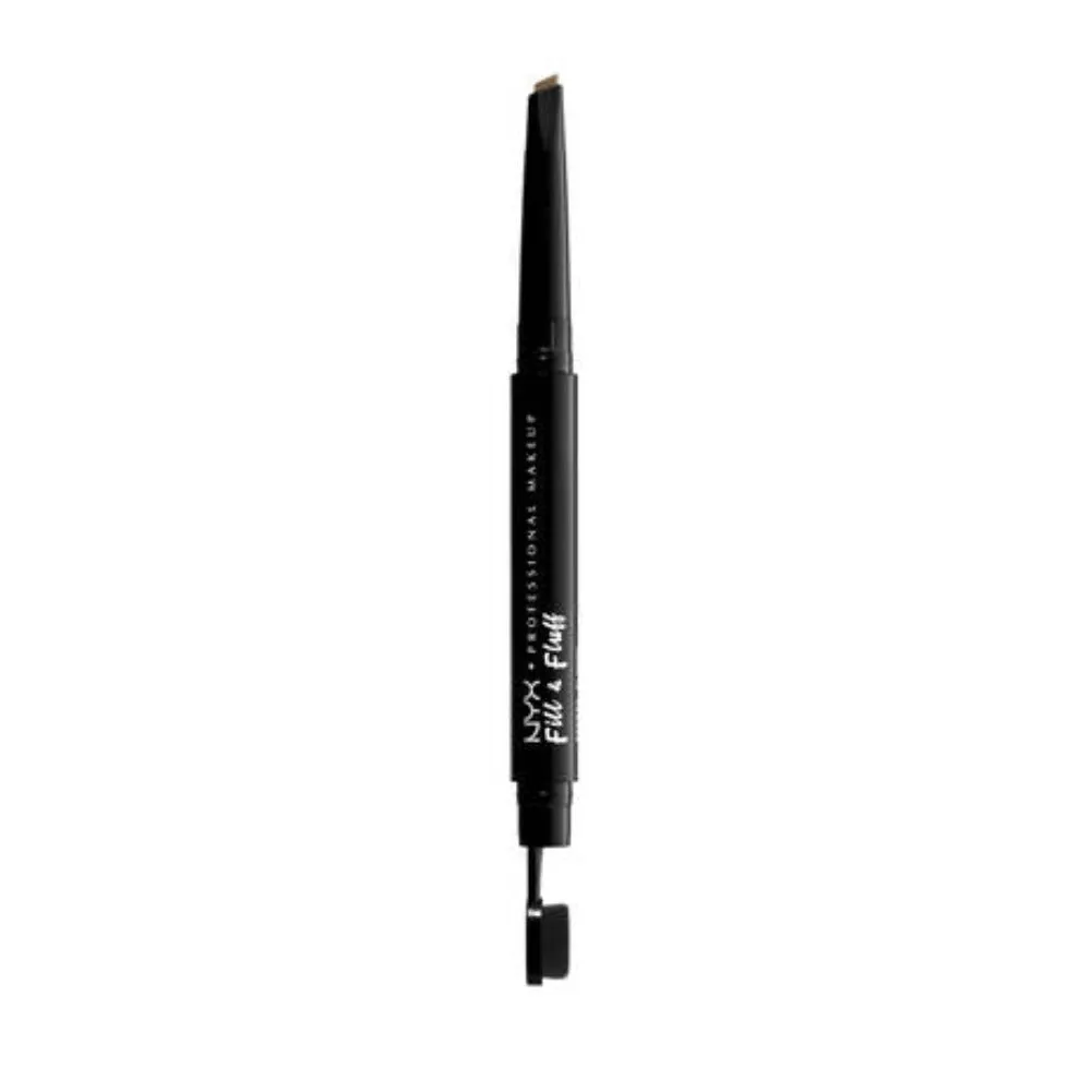 NYX PROFESSIONAL MAKEUP Fill & Fluff Eyebrow Pomade Dual-Ended Brush & Pencil,