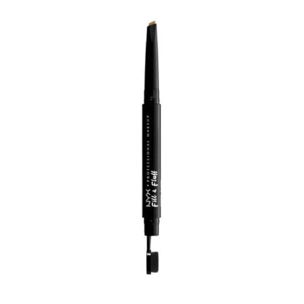 NYX PROFESSIONAL MAKEUP Fill & Fluff Eyebrow Pomade Dual-Ended Brush & Pencil,