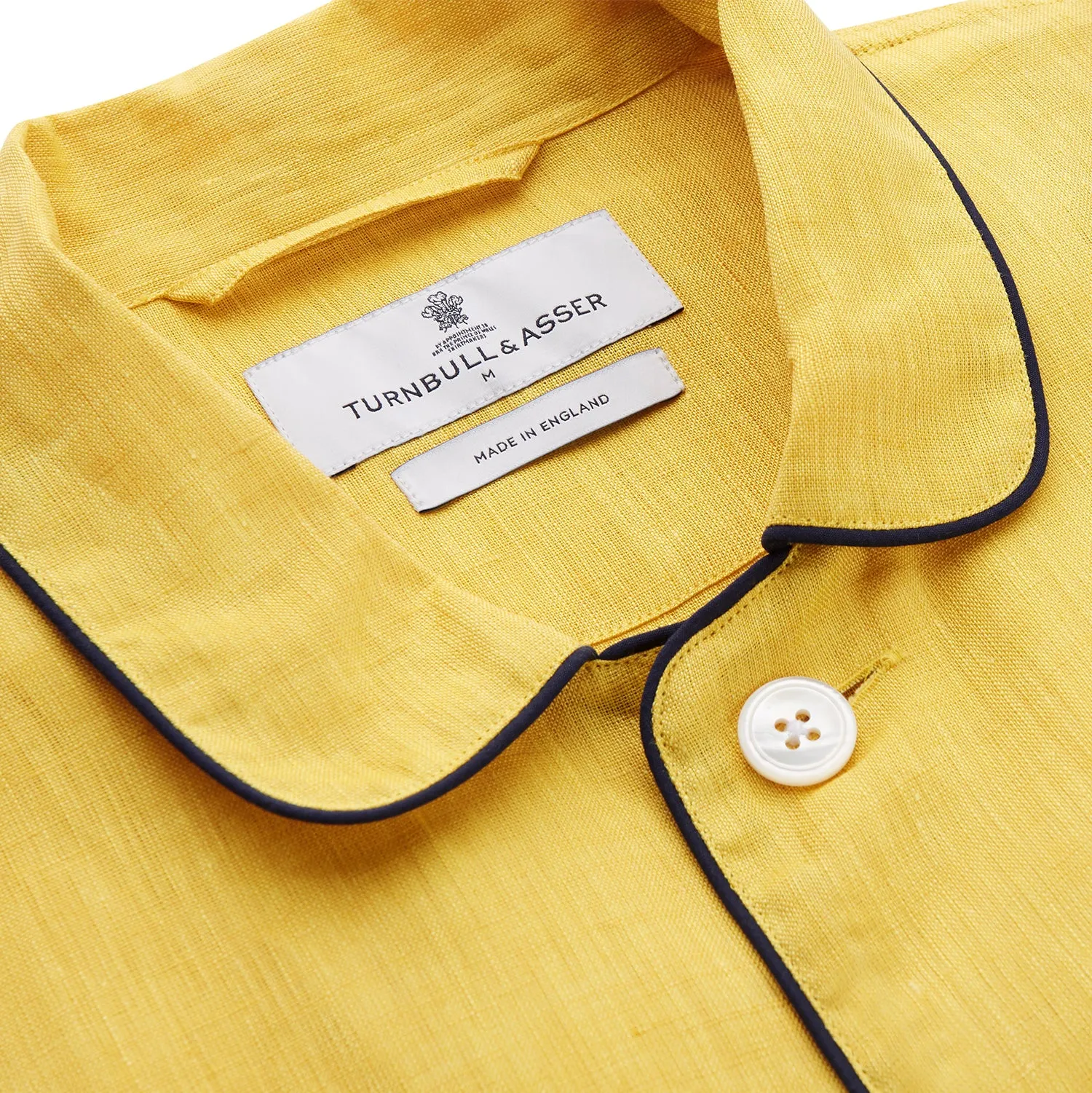 Ochre Linen Modern Pyjama Set