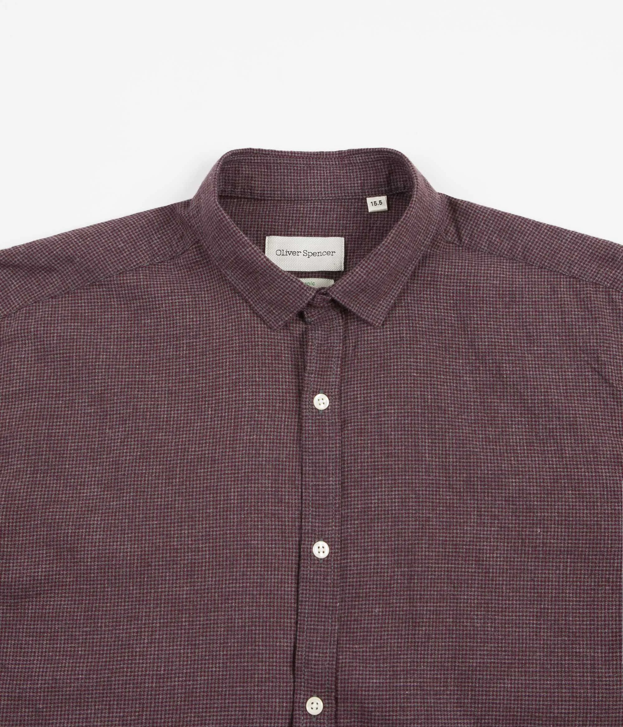 Oliver Spencer Clerkenwell Tab Shirt - Pippen Red