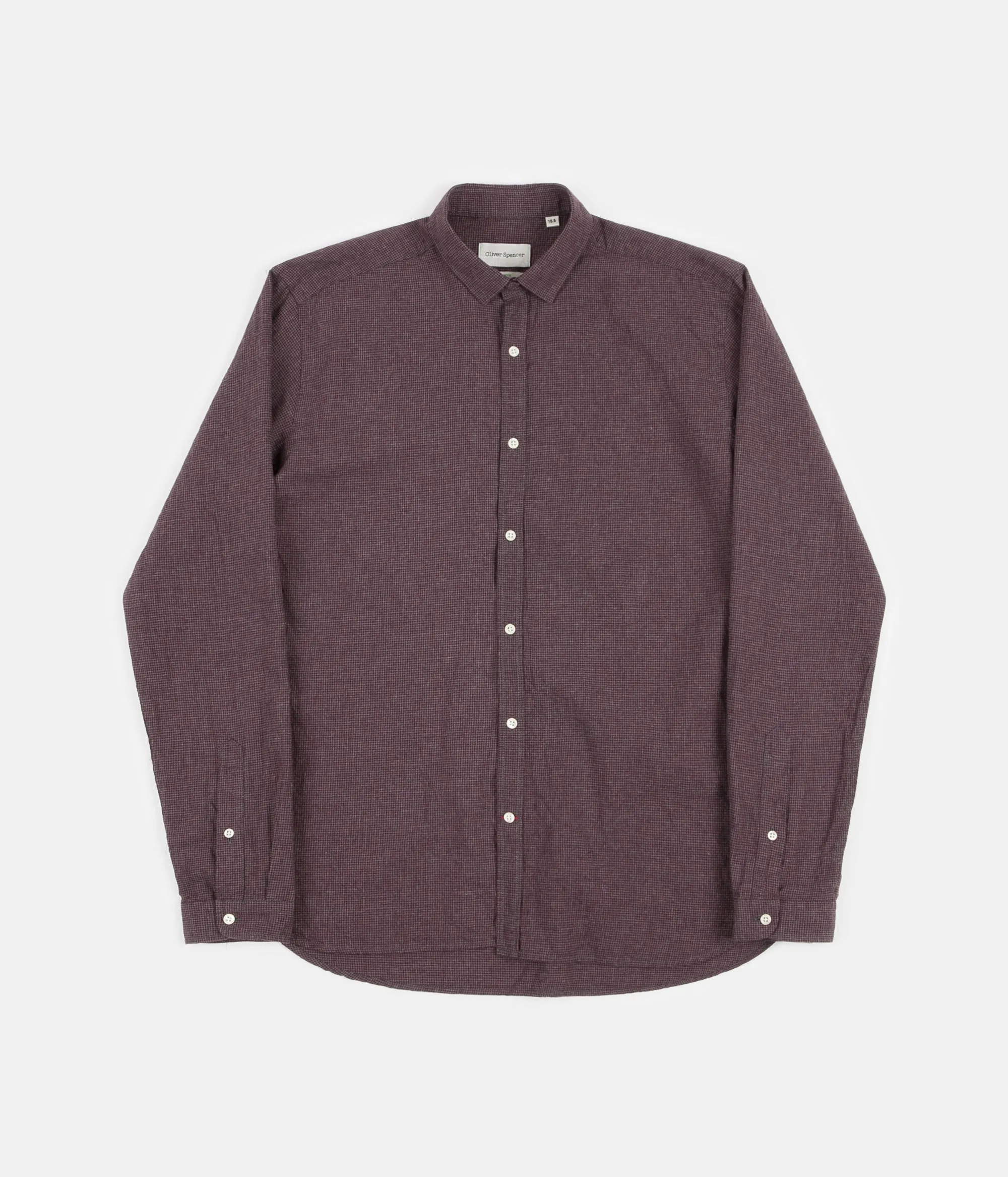 Oliver Spencer Clerkenwell Tab Shirt - Pippen Red
