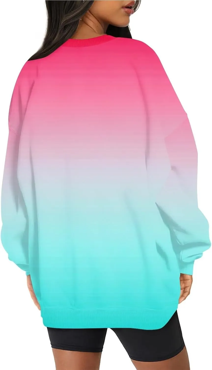 Oversized Long Sleeve Crewneck Sweatshirts For Teen Girls Fall Fashion Womens Pullover Tops Casual Loose y2k Clothes
