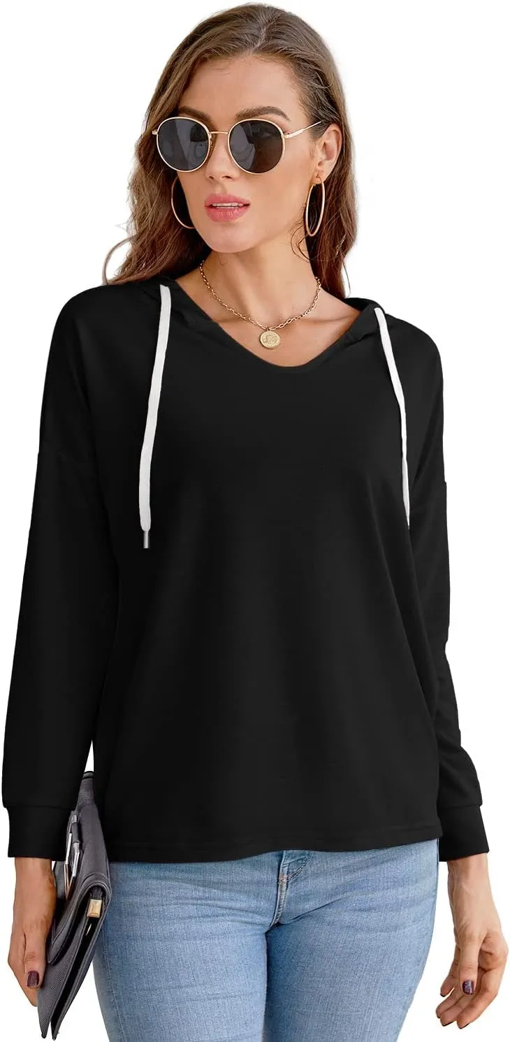PCEAIIH Fashion Tops Hoodies for Women Pullover Casual Sweatshirts Long SLeeve Shirts Loose Fit
