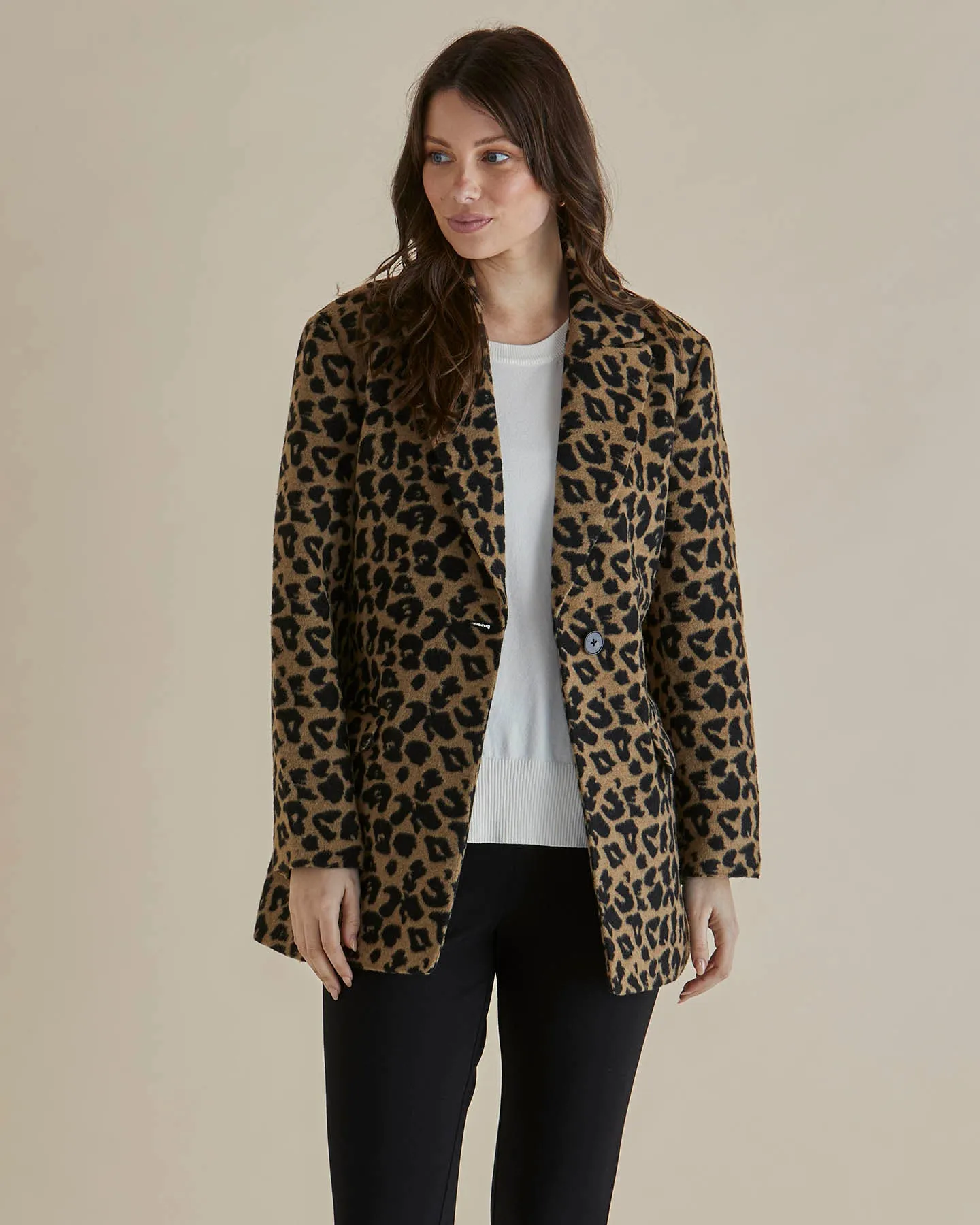 Prague Coat - Animal Print