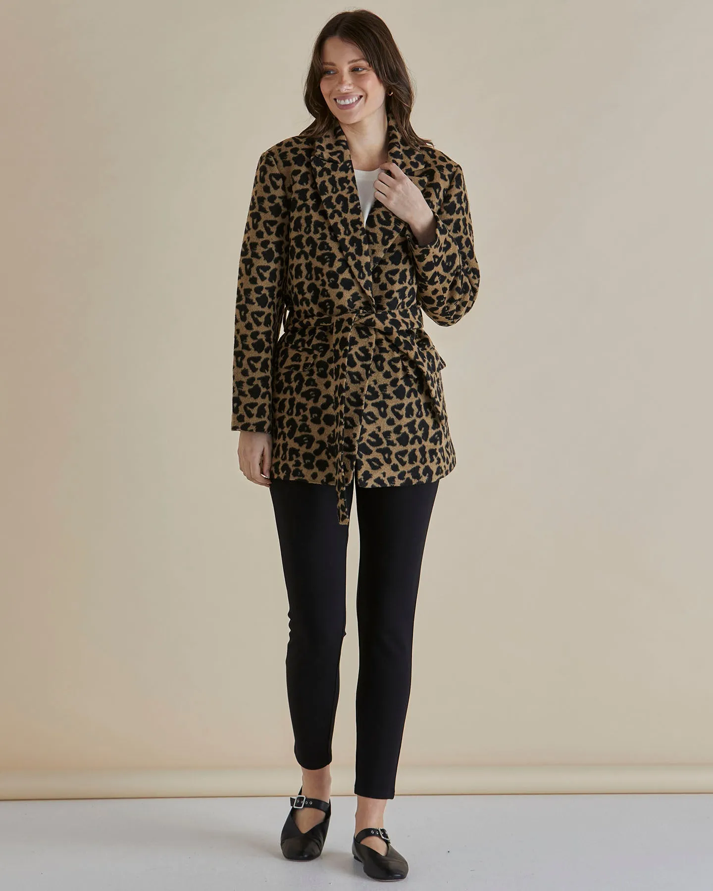 Prague Coat - Animal Print