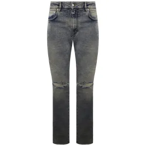 Represent Detroyer Mens Blue Cream Jeans
