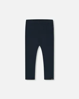 Rib Leggings Navy