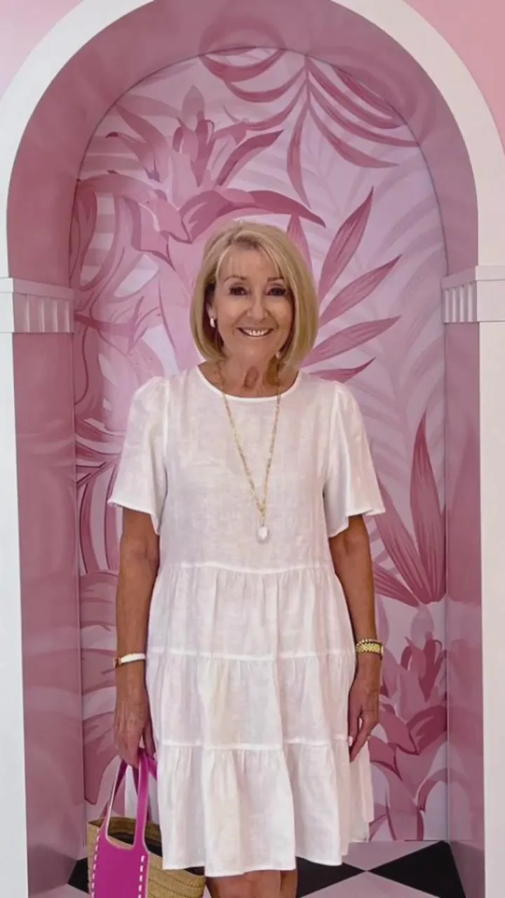 Round Neck Elegant Tunic Dress