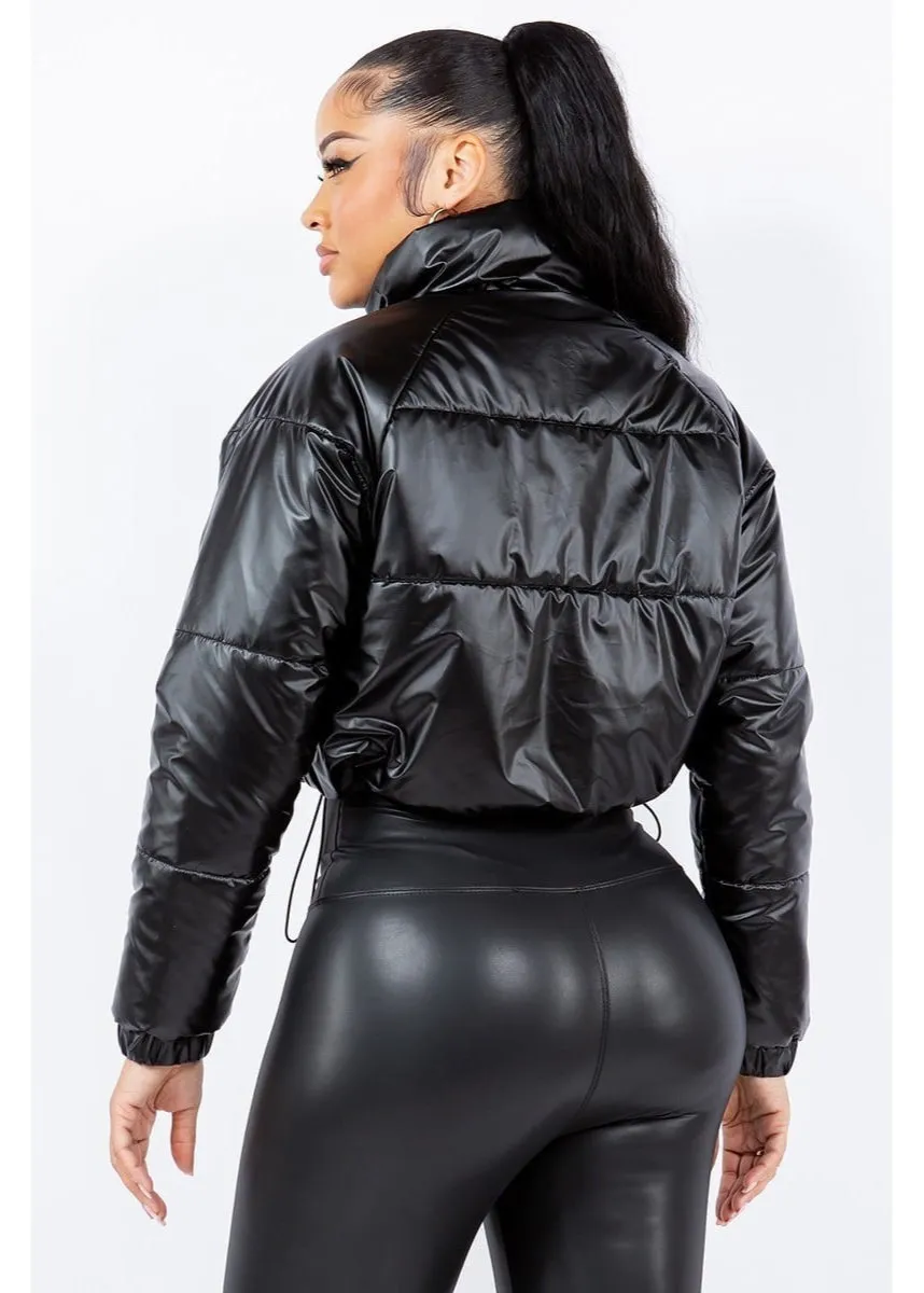Seal and Shine Puffer Jacket