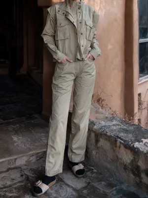 Sheldon Cropped Jacket Khaki