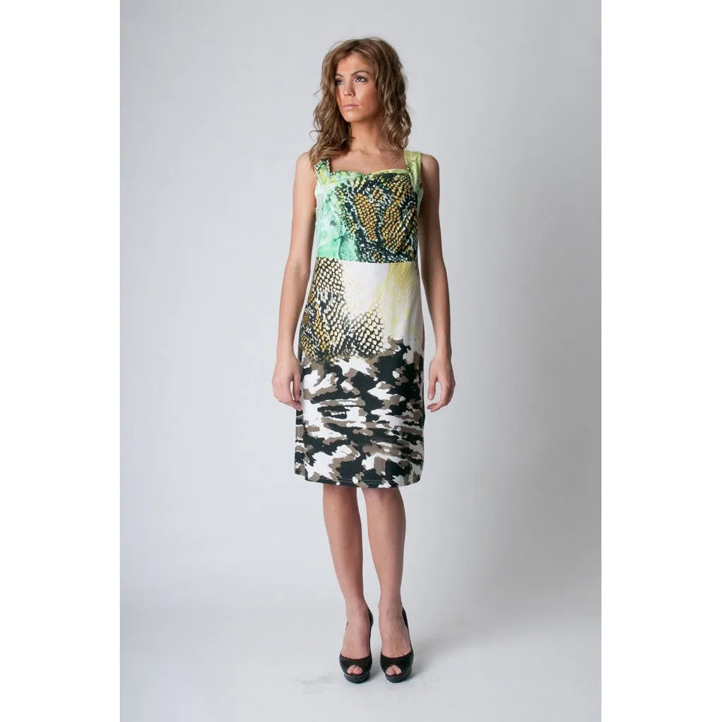 Sleeveless Animal Print Dress
