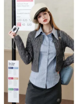 Slim-fitting and versatile knitted cardigan