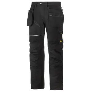 Snickers 6215 RuffWork Cotton, WorkTrousers Holster Pockets Black