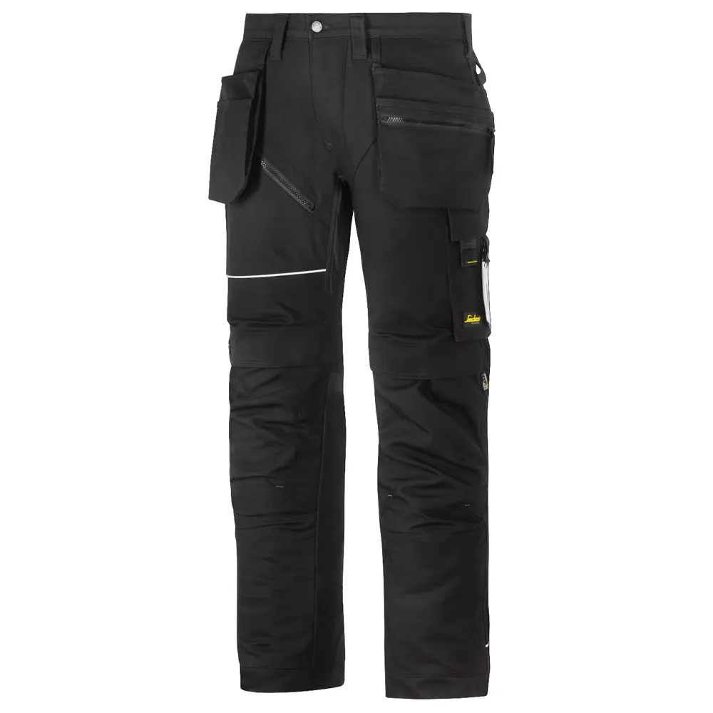 Snickers 6215 RuffWork Cotton, WorkTrousers Holster Pockets Black